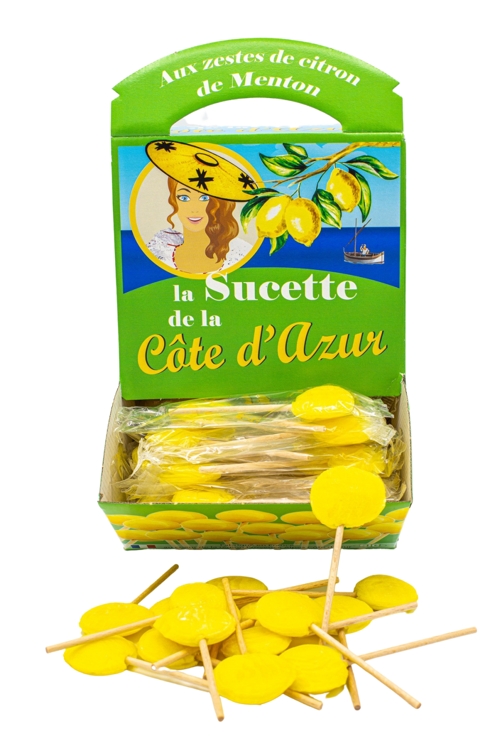 Sucettes Côte d'Azur Citron (x120)