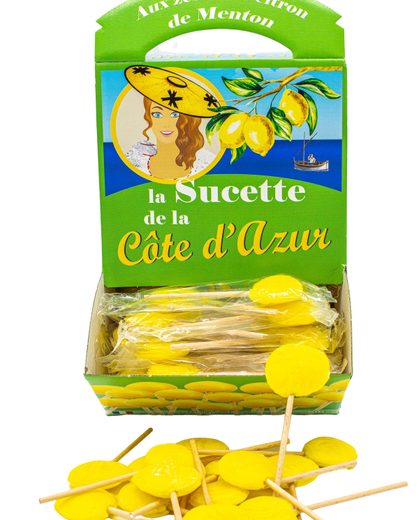 Sucettes Côte d'Azur Citron (x120)